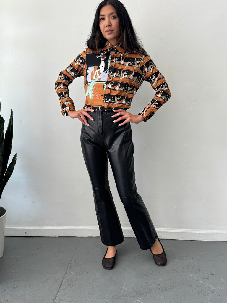 Vintage leather pants waist “30”