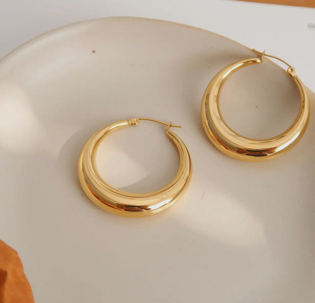 Classic hoop earrings