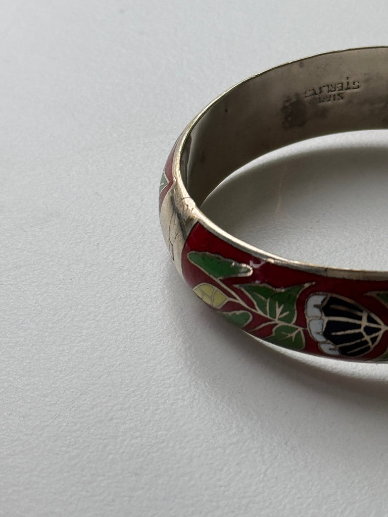 Vintage cloisonné bangle