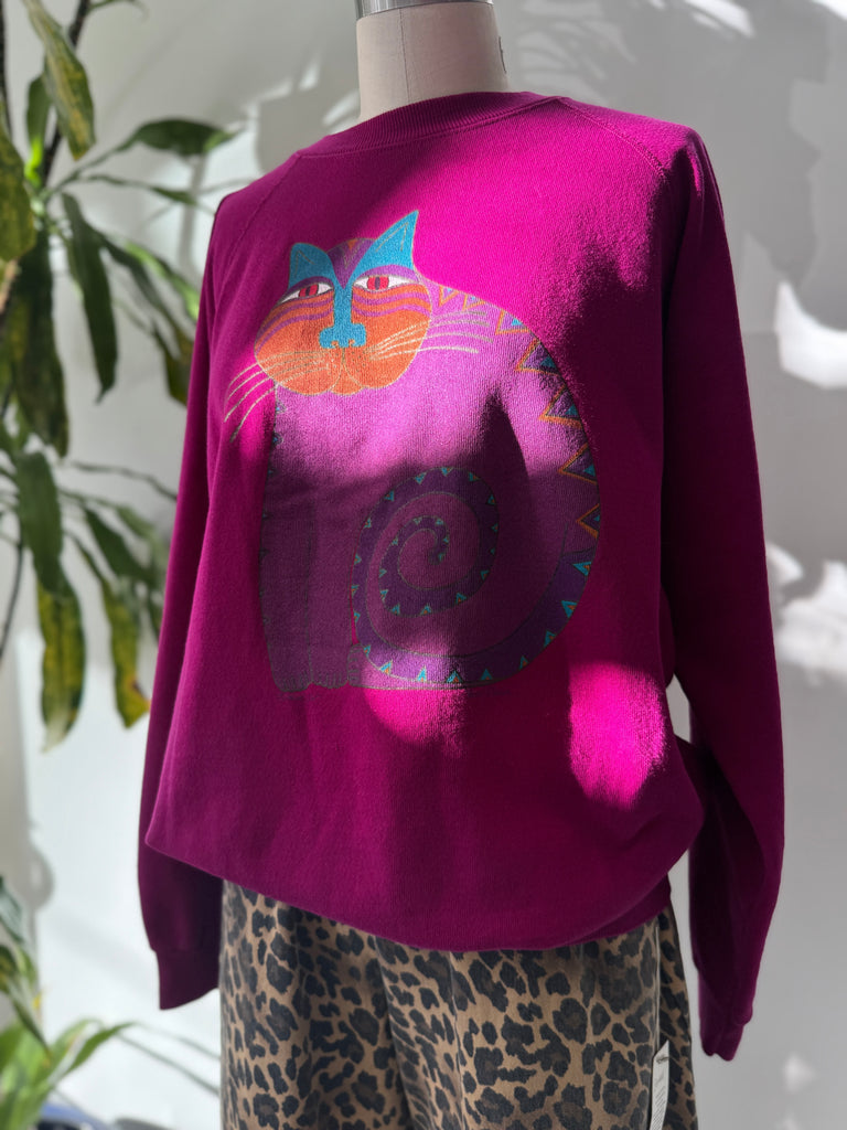 Vintage laurel burch San Francisco raglan sweatshirt