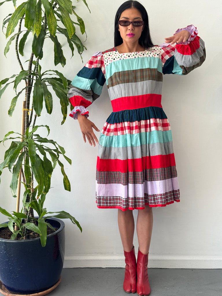 Vintage patchwork dress