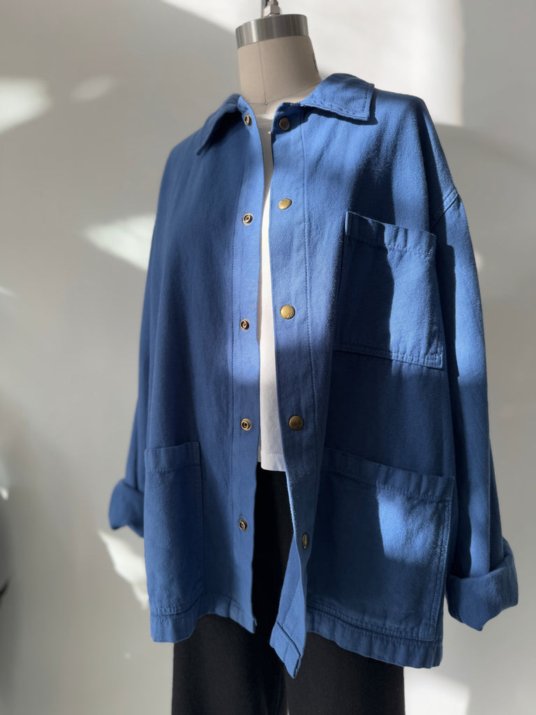 Blue cotton Chore Coat