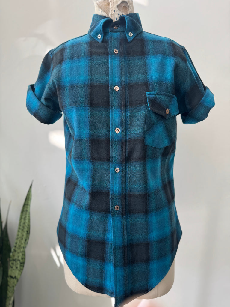 Vintage national wool button up