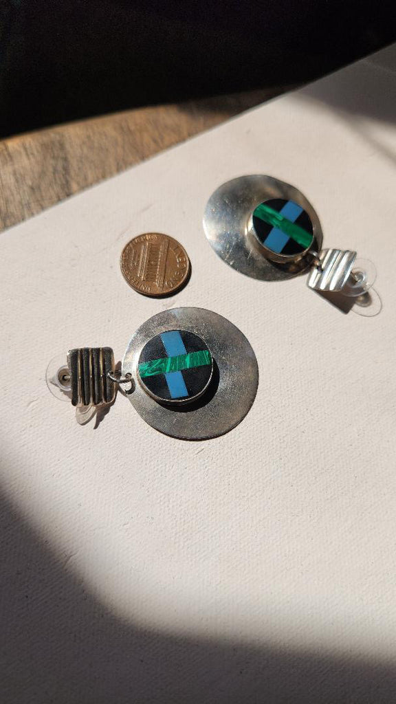 Vintage Sterling Silver TAXCO Mexico earrings