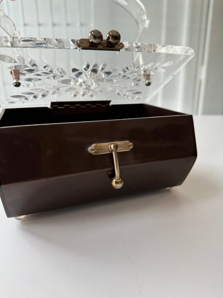 Vintage lucite box purse