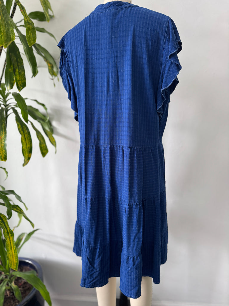 Vibrant blue cotton dress