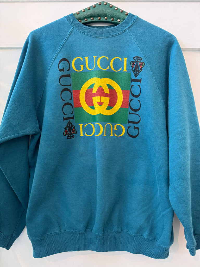 Vintage raglan with faux Gucci