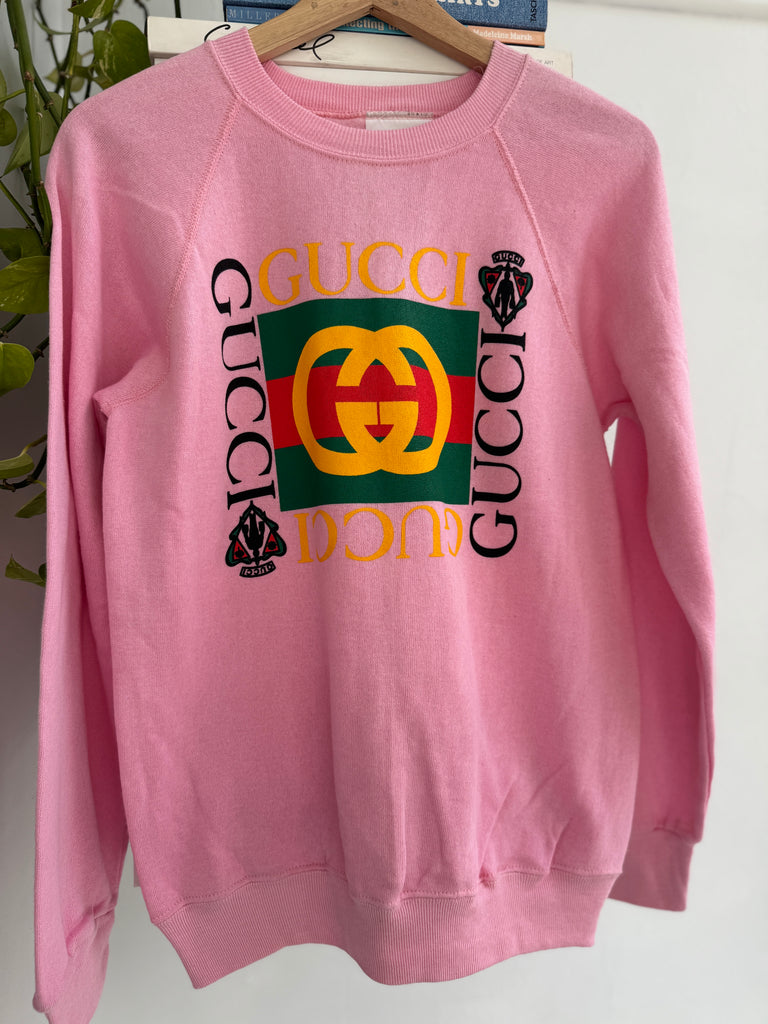 Faux on vintage raglan sweatshirt