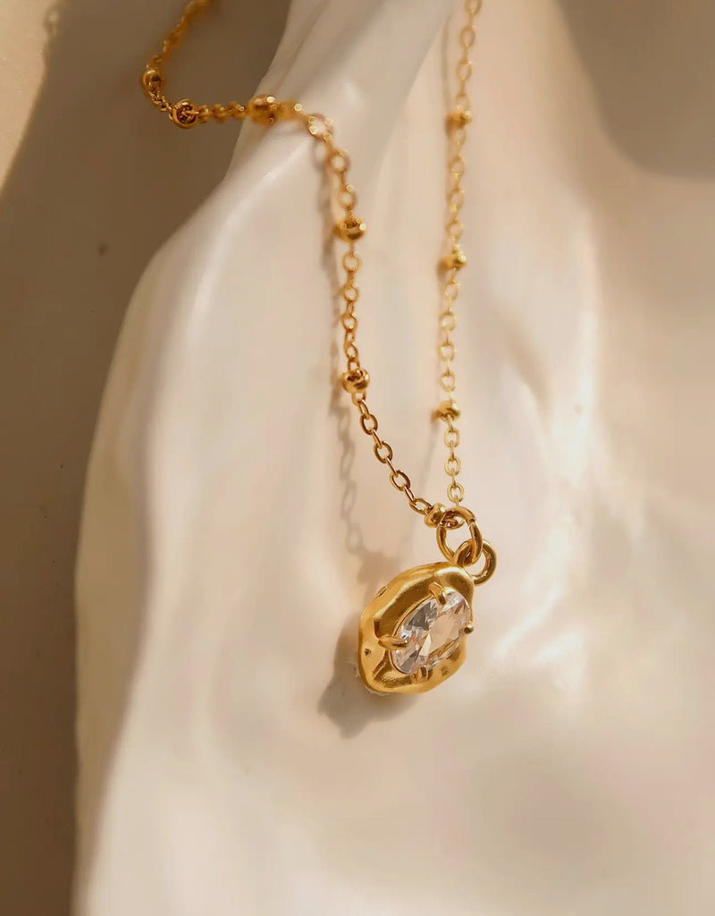 Petite cz necklace