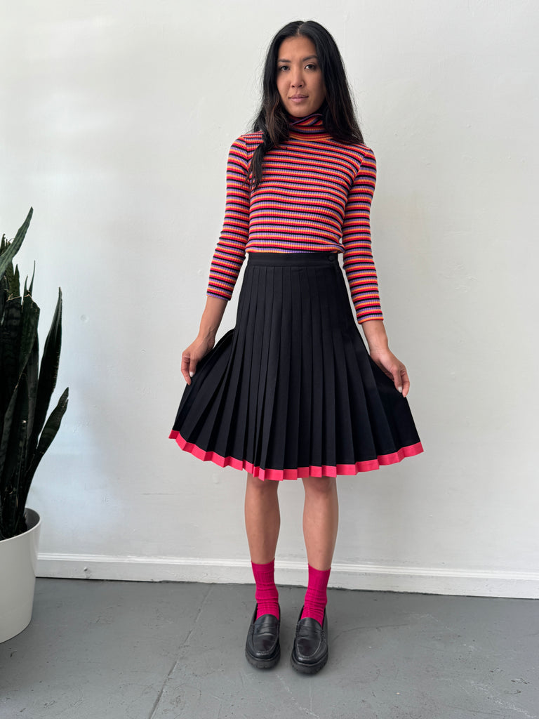 Vintage striped stretchy top