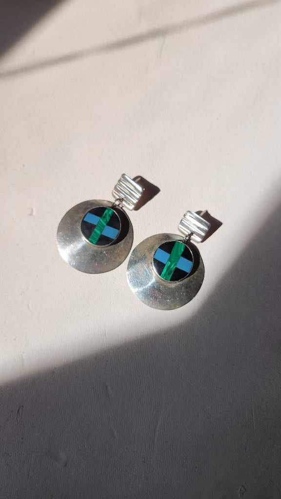 Vintage Sterling Silver TAXCO Mexico earrings