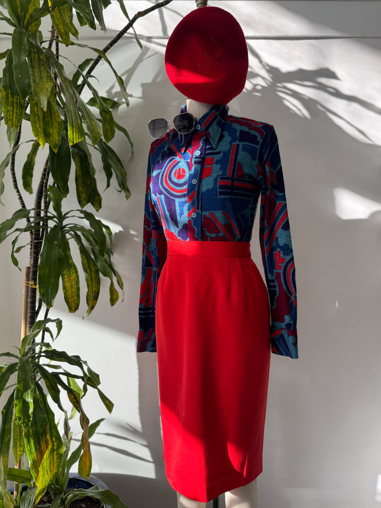 Vintage designer ESCADA skirt waist "28/29"