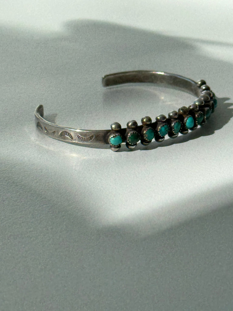 Sterling silver + turquoise bracelet