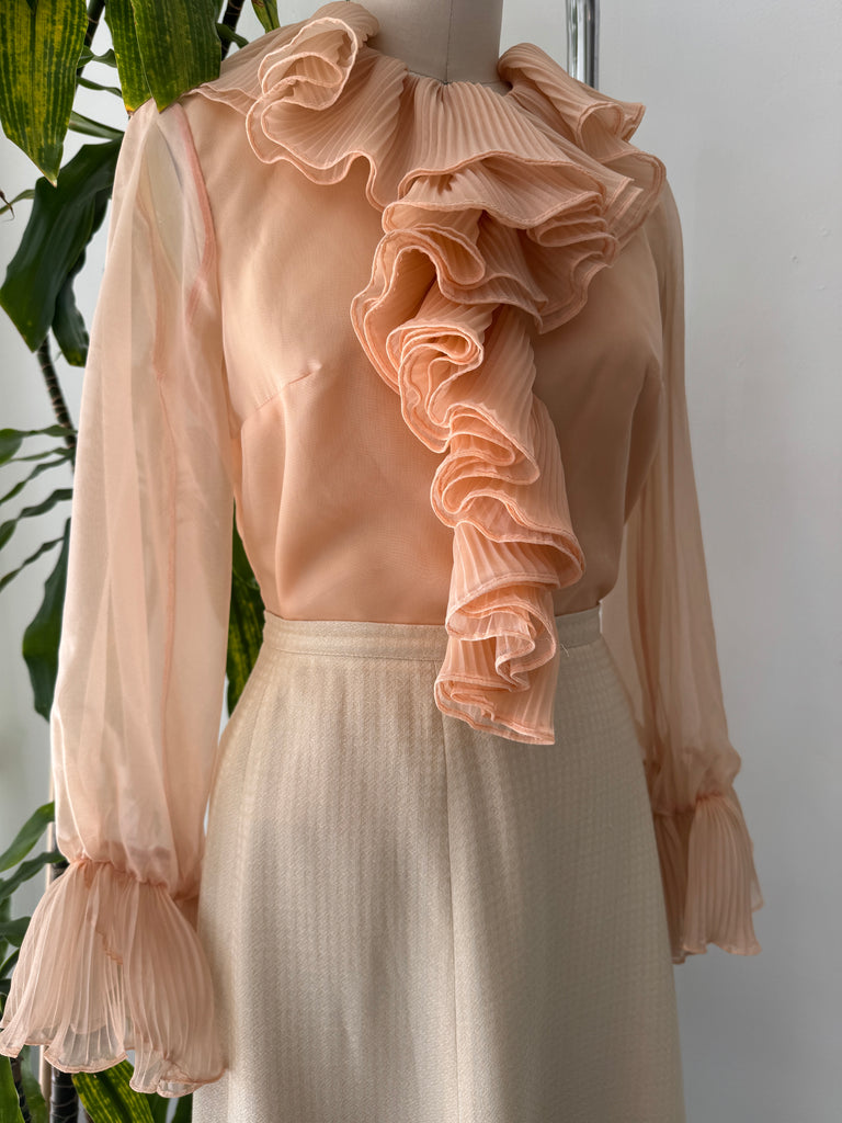 Vintage Lee Mar 1960’s ruffled top