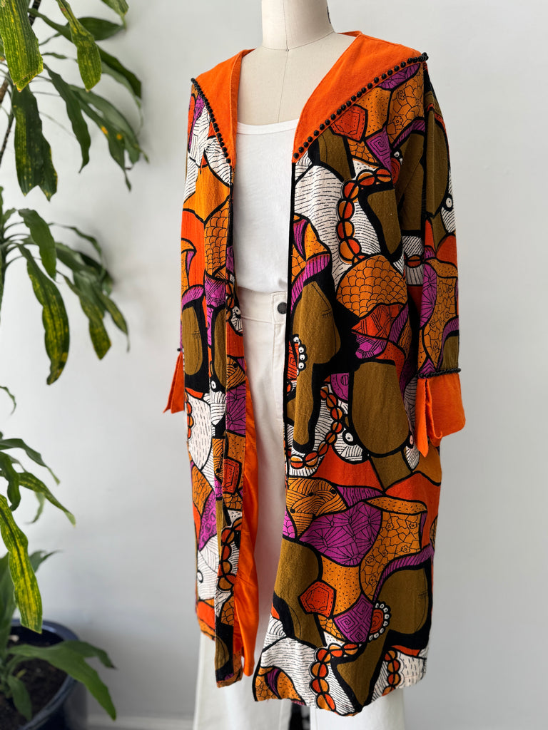 Vintage vibrant outerwear
