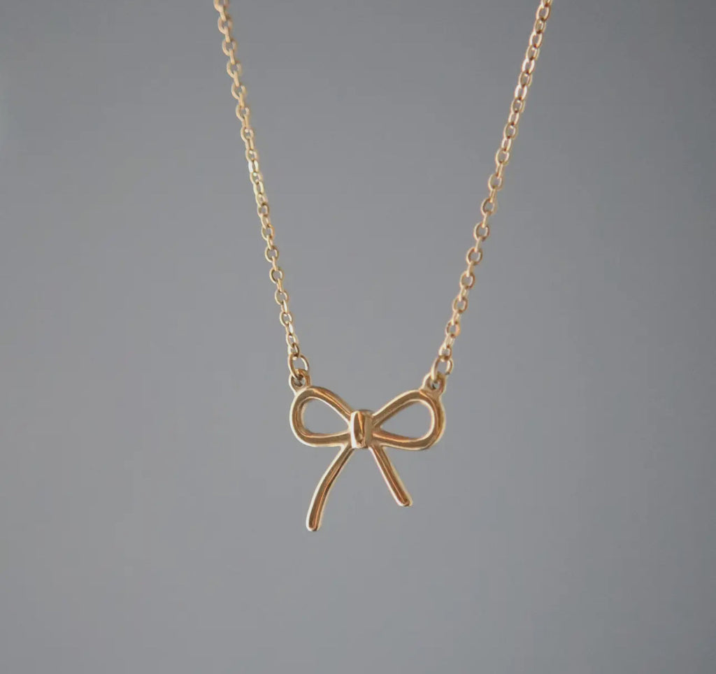 Bow necklace