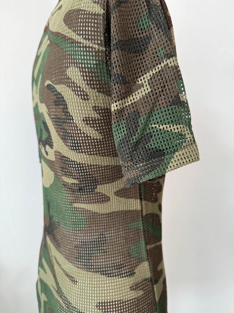 Vintage camo mesh shirt