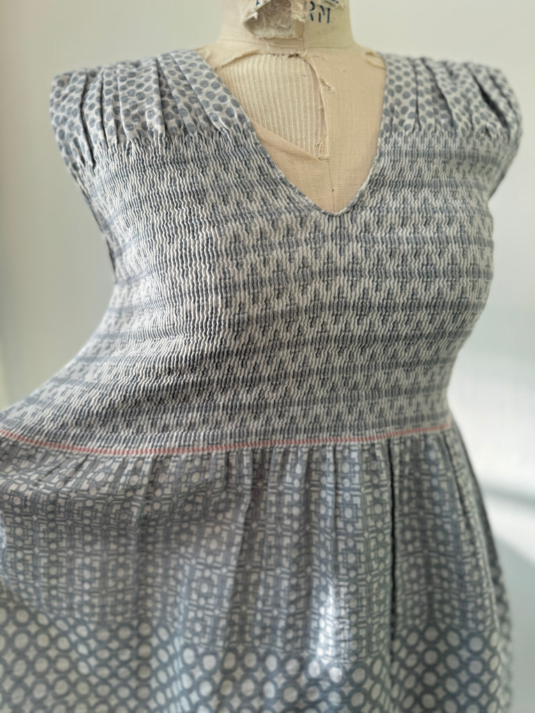 Pleated upper dress