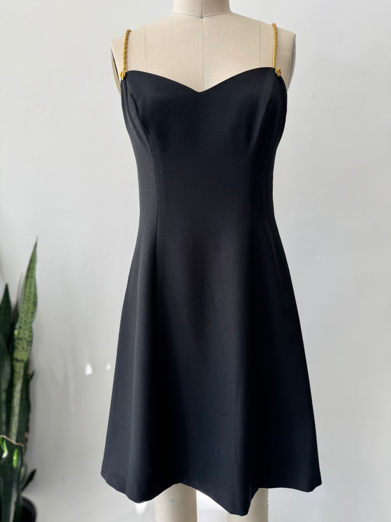 Vintage Dress with gold straps