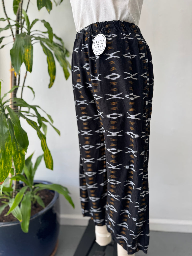 Printed cotton pants waist “26-40”