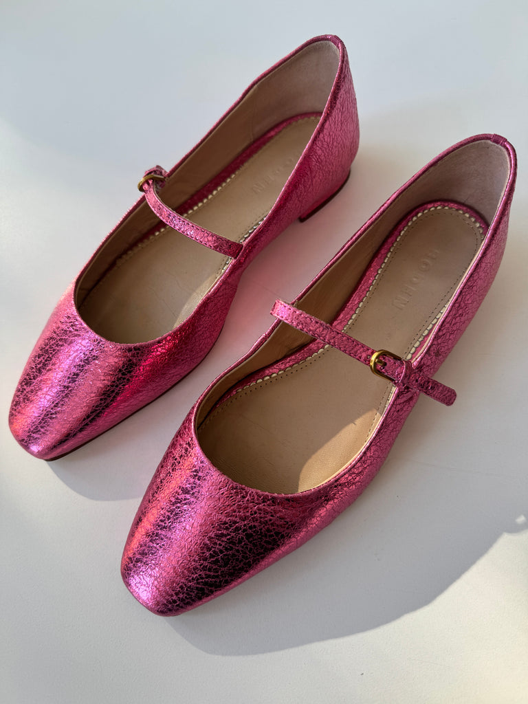 Metallic pink boden size 9