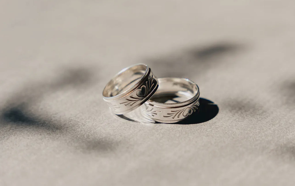 Thick heart stacker ring size 6