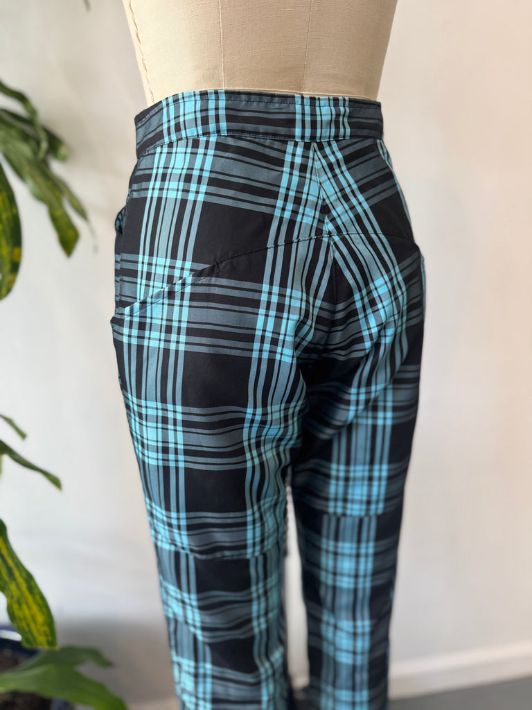 Designer Yohji Yamamoto plaid pants