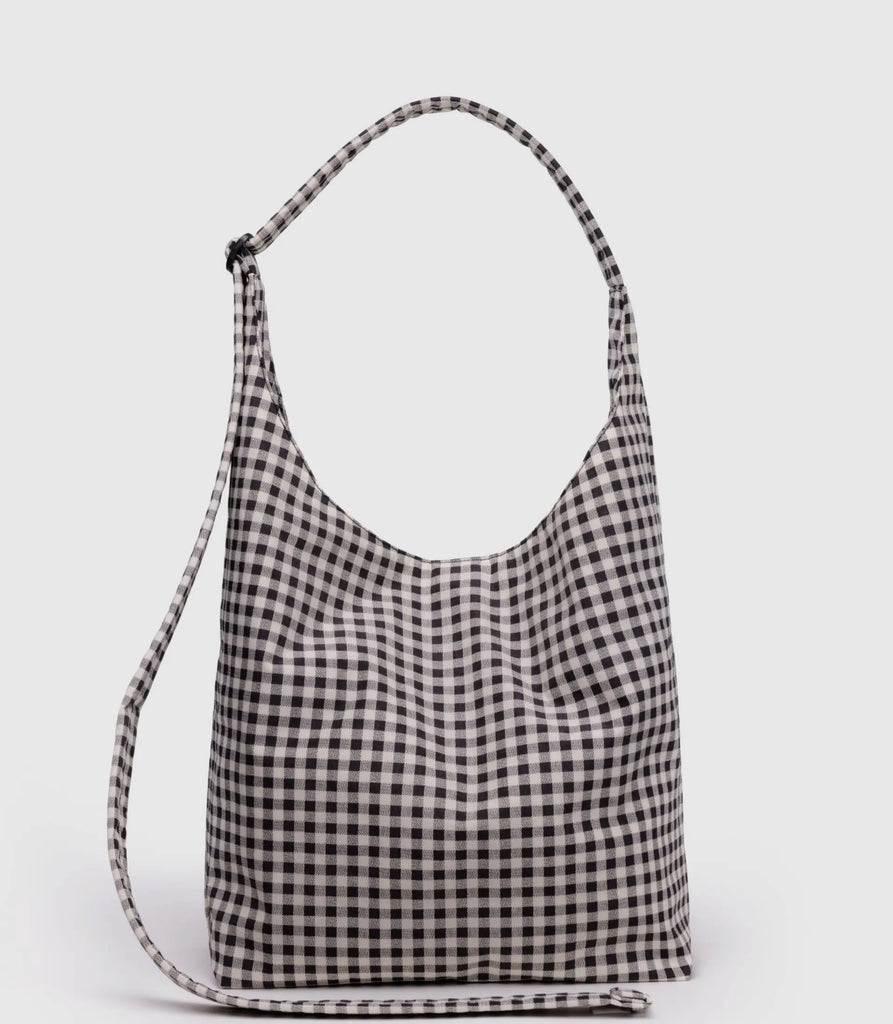 Baggu | nylon sling large | black and white gingham