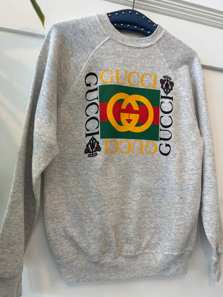 Vintage raglan with faux Gucci