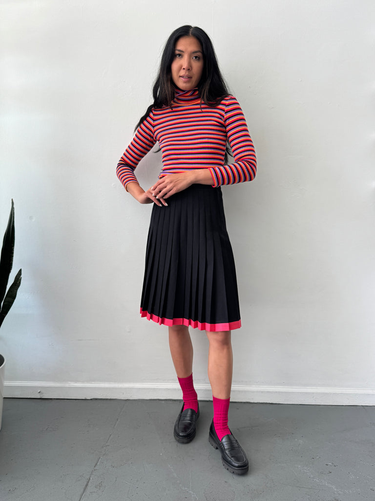 Vintage striped stretchy top