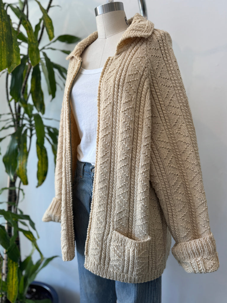 Vintage wool zip up outerwear