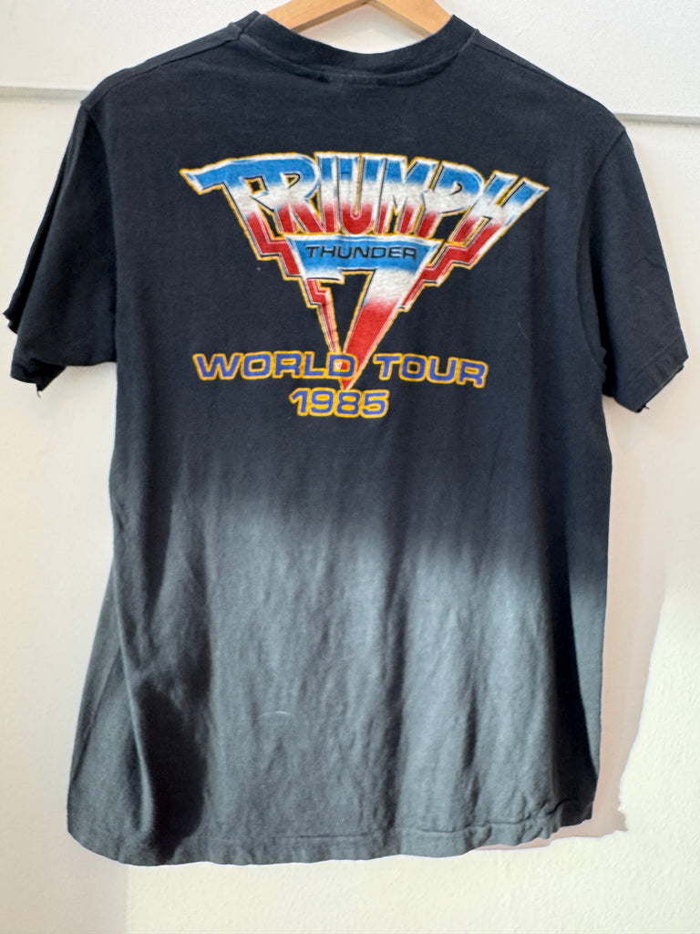 1985 triumph world tour t shirt