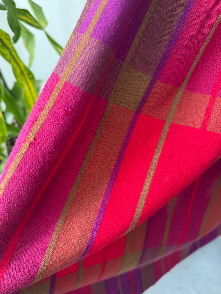 Vintage jewel toned plaid skirt