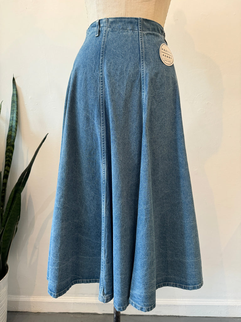 Vintage Liz Wear denim skirt “30”