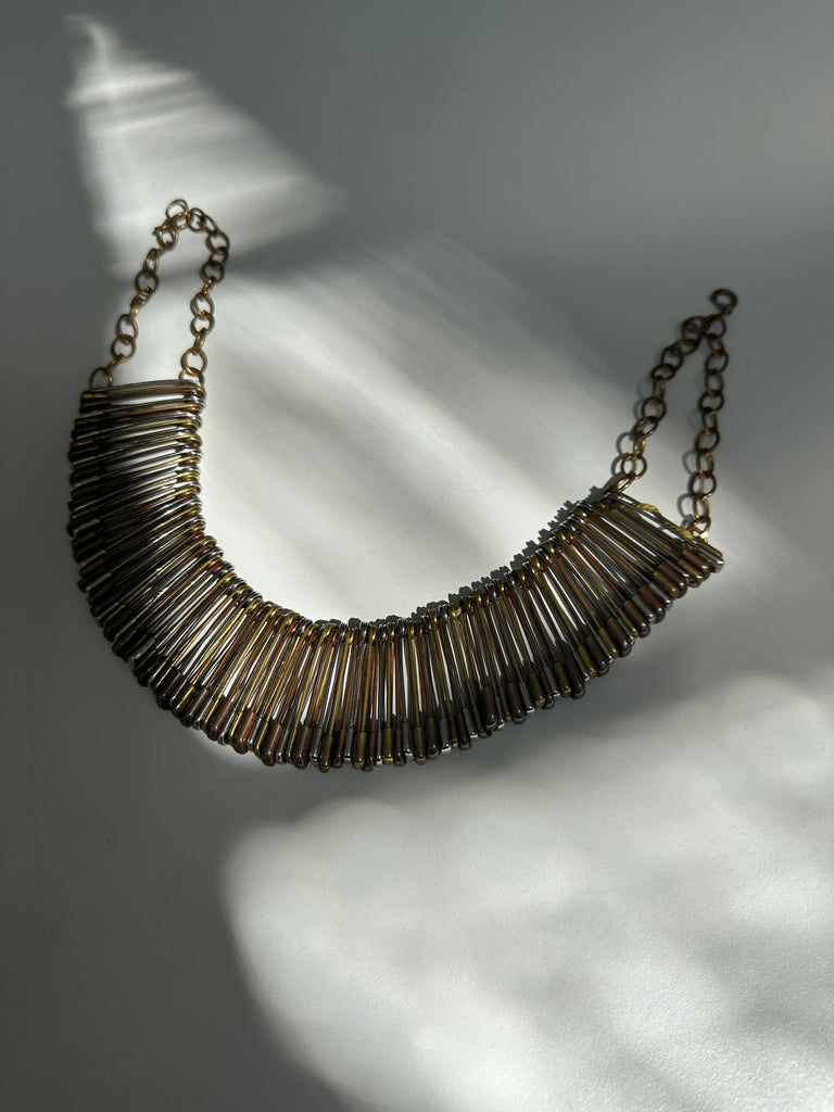 Vintage Safety Pin necklace