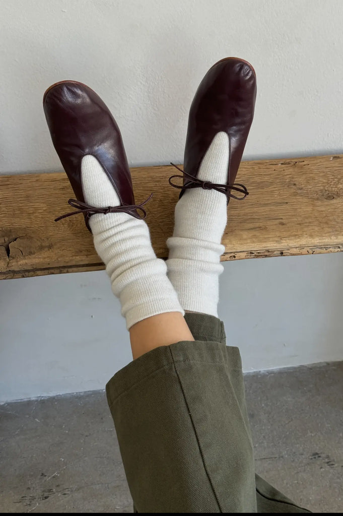 LE BON SHOPPE CAMPER SOCKS OATMEAL