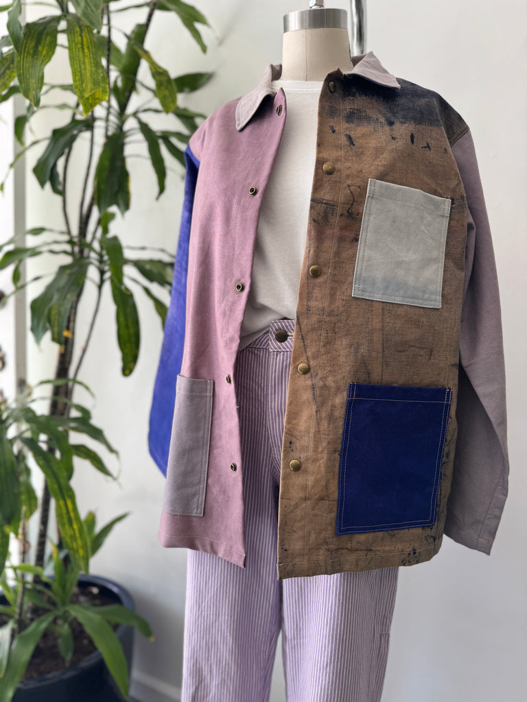 My Best Vintage Life patchwork chore coat