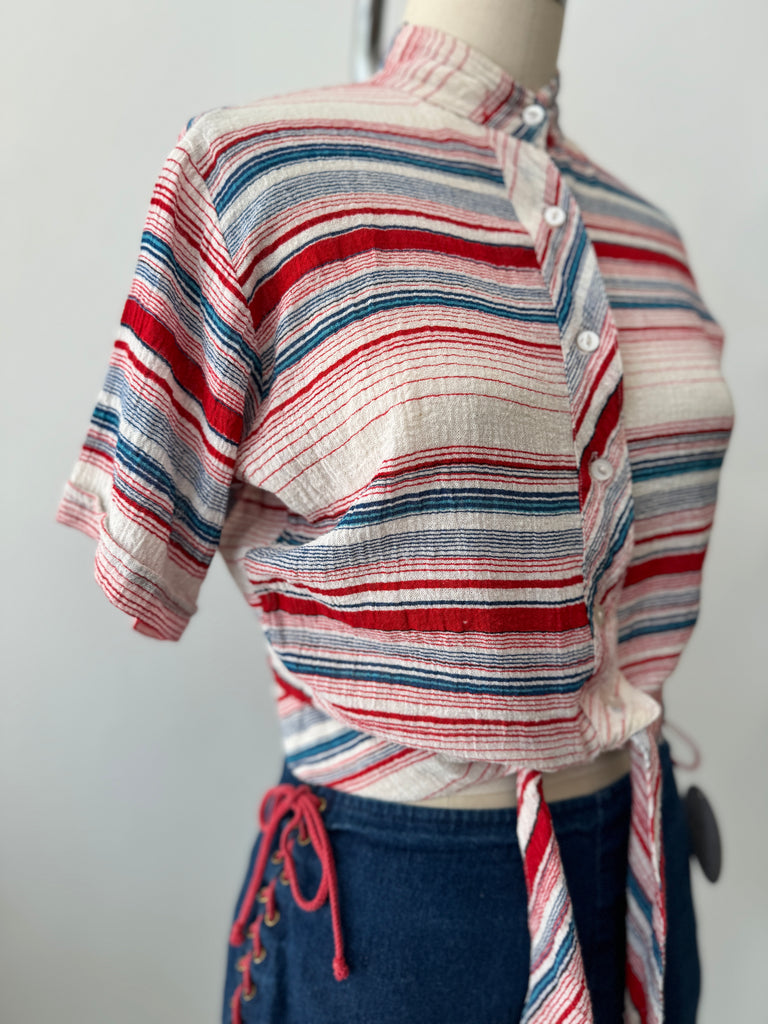 Vintage woven cotton top