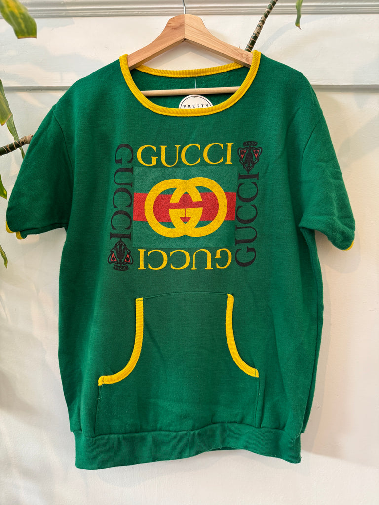 Faux on vintage raglan sweatshirt