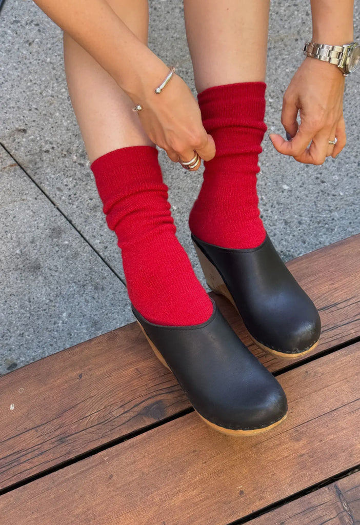 LE BON SHOPPE CAMPER SOCKS RED