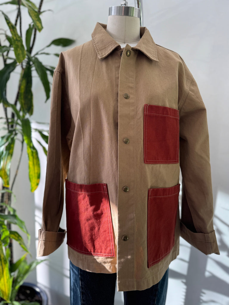 Handmade patchwork chore coat
