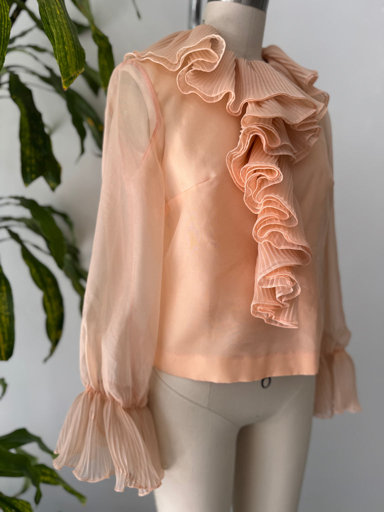 Vintage Lee Mar 1960’s ruffled top