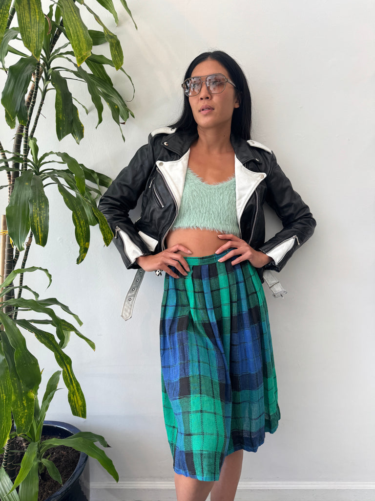 2 toned moto jacket