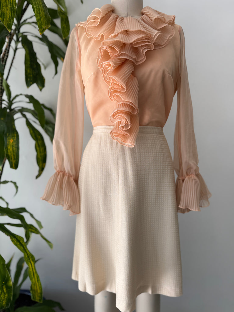 Vintage Lee Mar 1960’s ruffled top