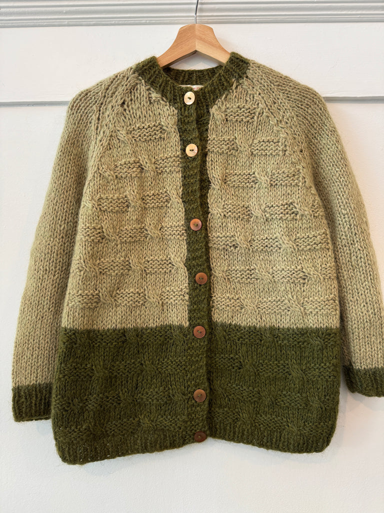 Vintage hand knit Italian cardigan