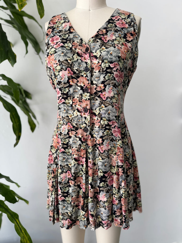 Vintage summer shorts romper
