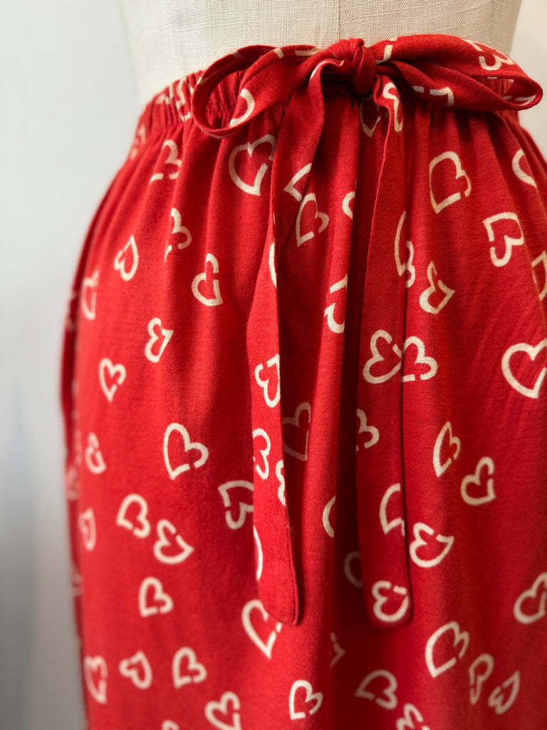 1970’s vintage DVF heart print 2 pc set