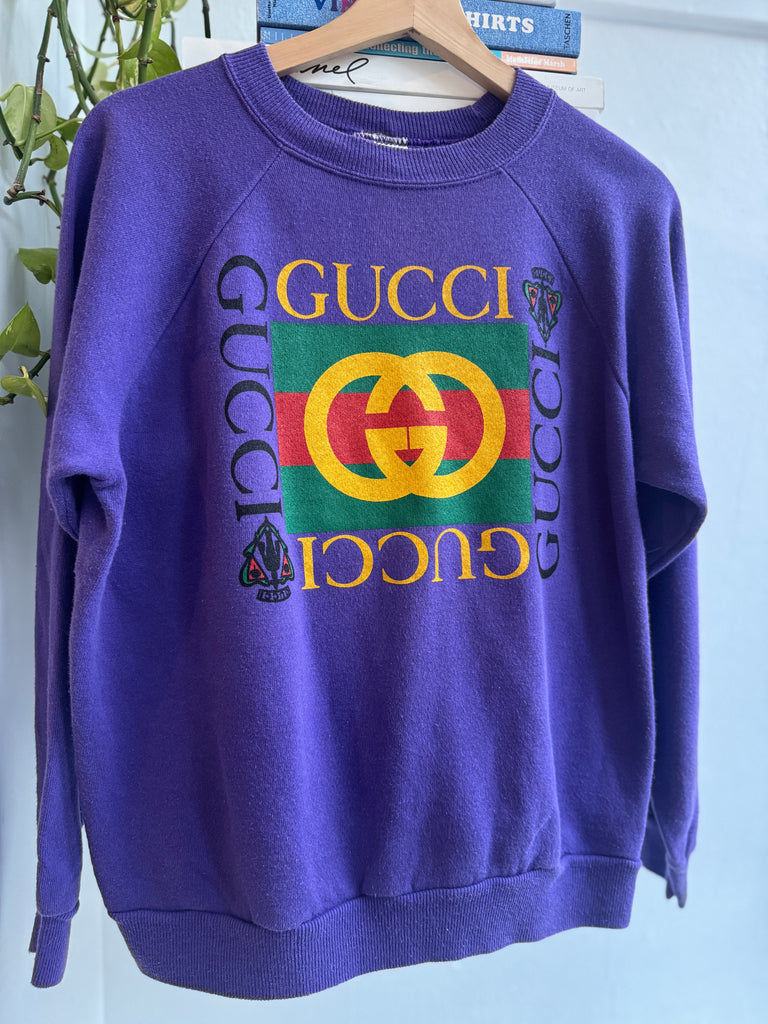 Faux on vintage raglan sweatshirt