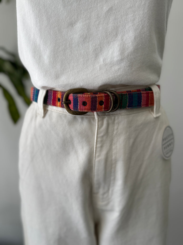 Fabric/leather belt waist excellent condition”28-32”