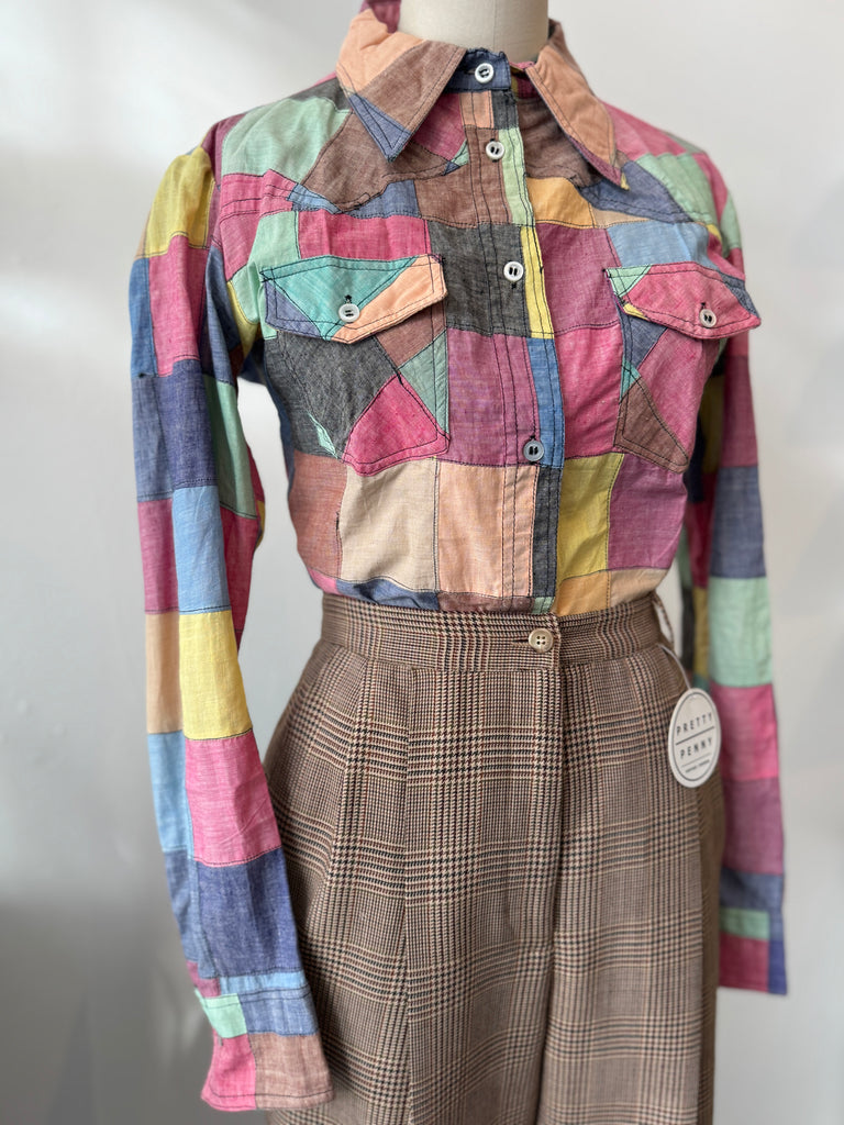 Vintage patchwork top